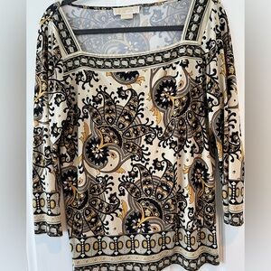 Michael Michael Kors beautiful print tunic top large